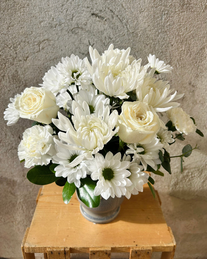 Ash & Ivory Flower Arrangement