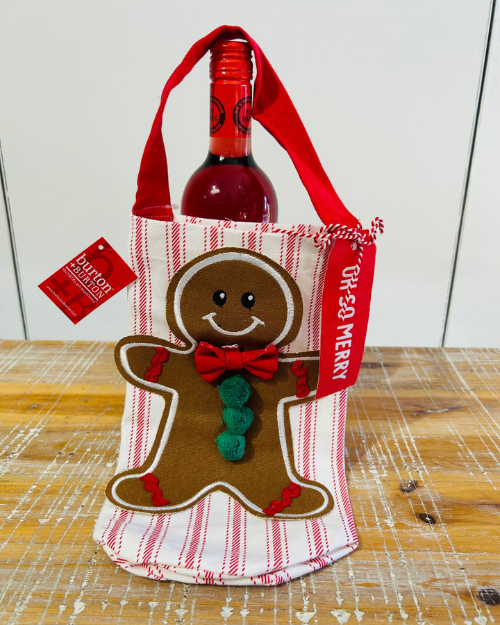 Gingerbread Man Wine Bag