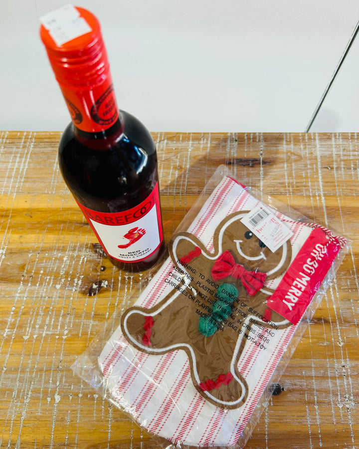 Gingerbread Man Wine Bag