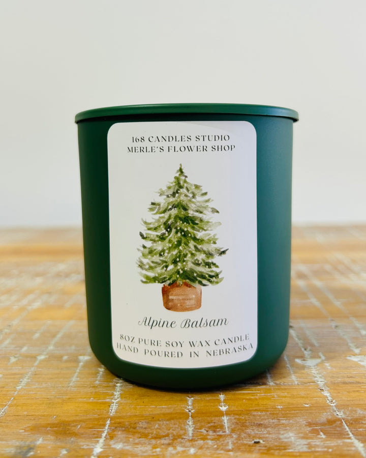 Alpine Balsam Soy Wax Candle by 168 Candle Studio 8oz