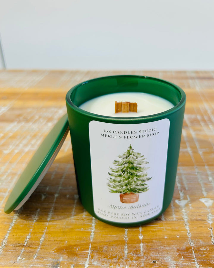 Alpine Balsam Soy Wax Candle by 168 Candle Studio 8oz