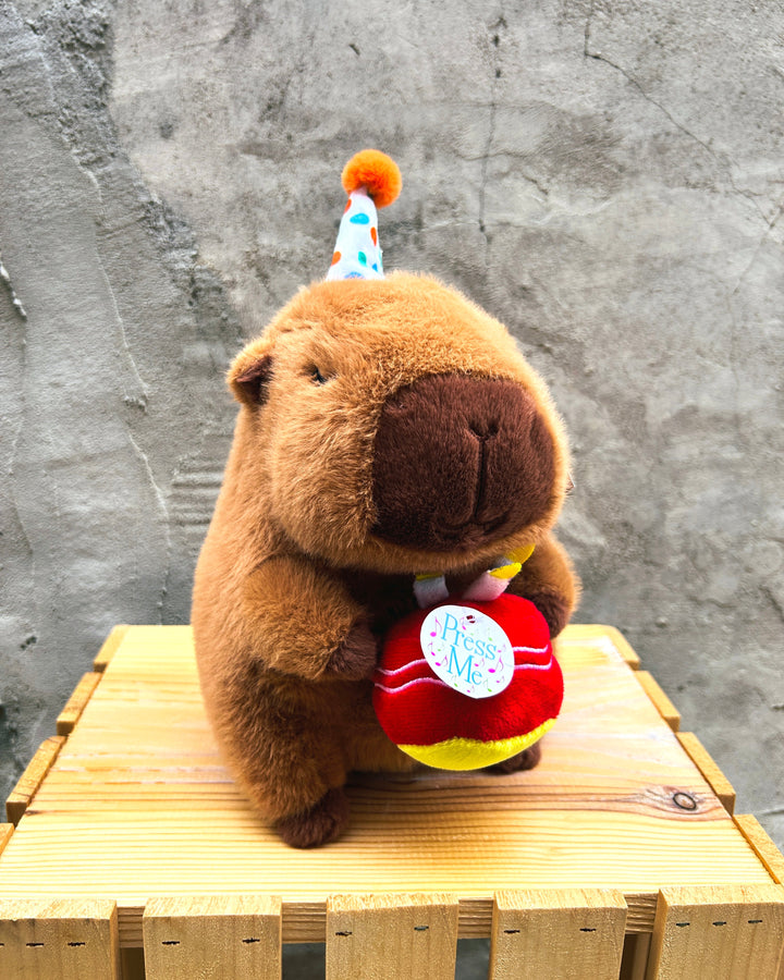 Birthday Capybara Musical Plush