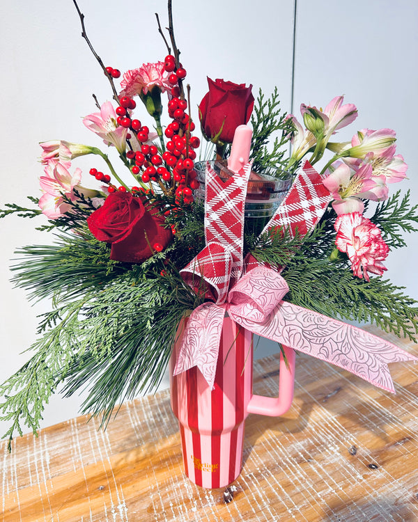 Winter-Berry Blooming Tumbler