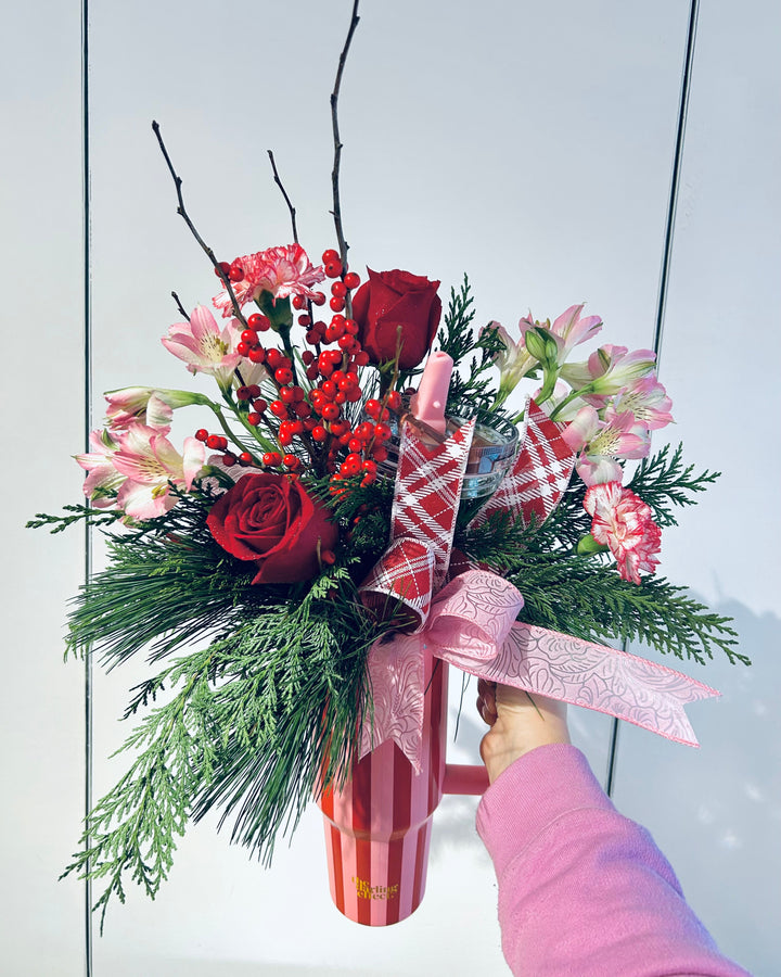 Winter-Berry Blooming Tumbler