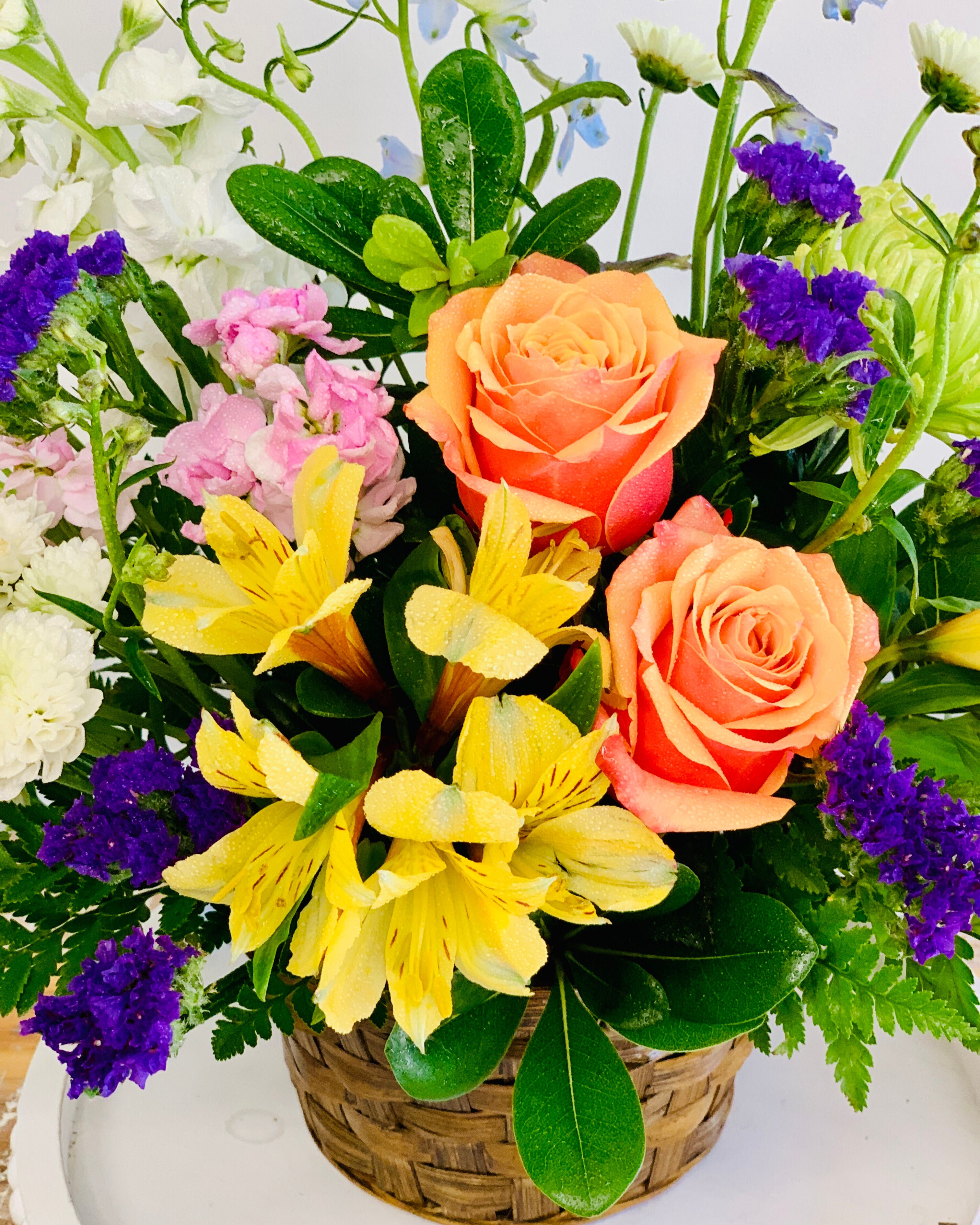 Melody Flower Basket – Merle's Flower Shop