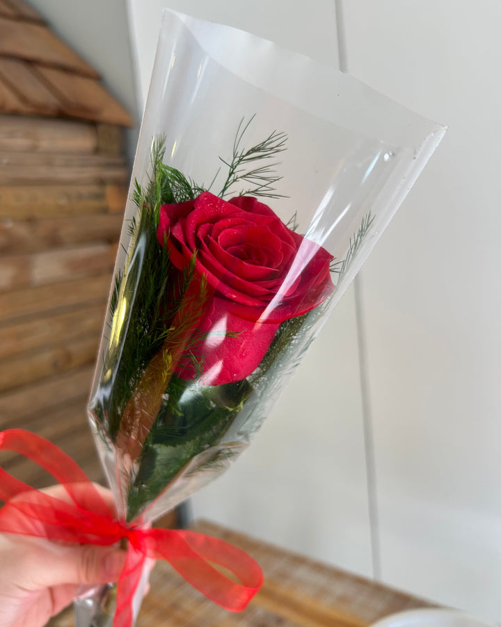 Holiday Rose with Greens