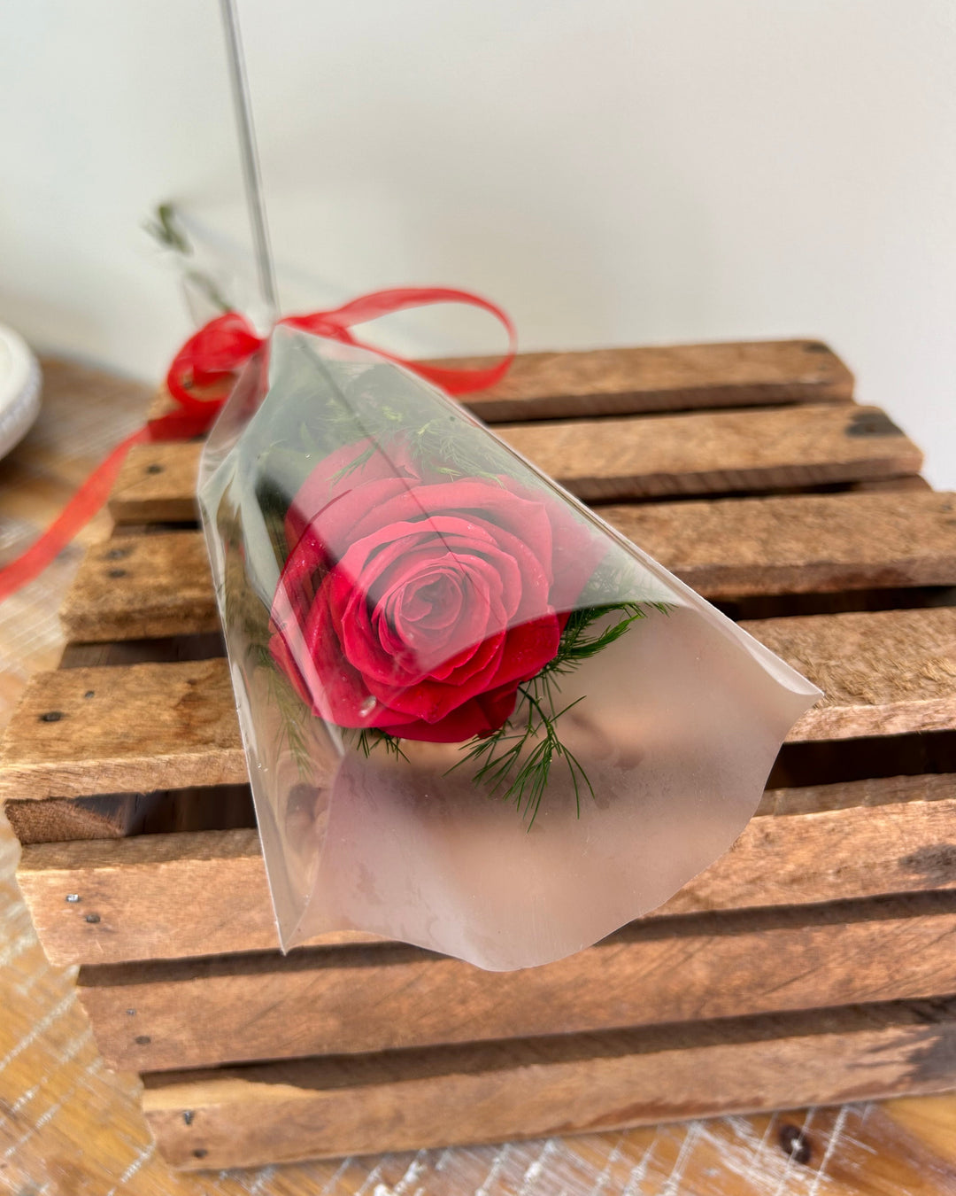 Holiday Rose with Greens