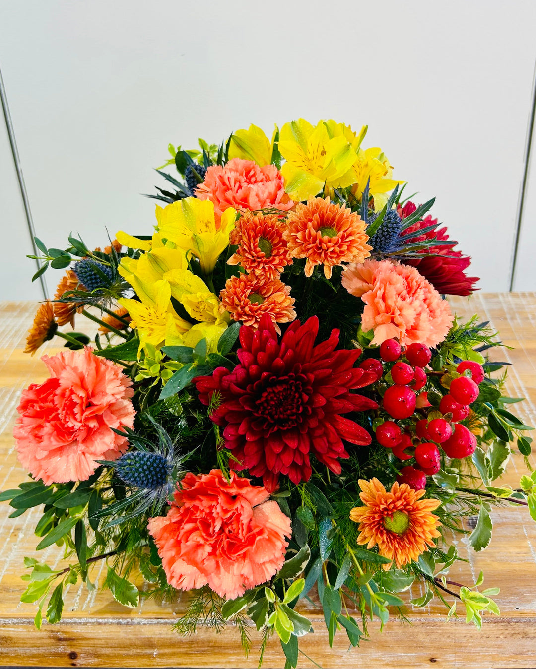 Grateful Gatherings Cornucopia Flower Arrangement