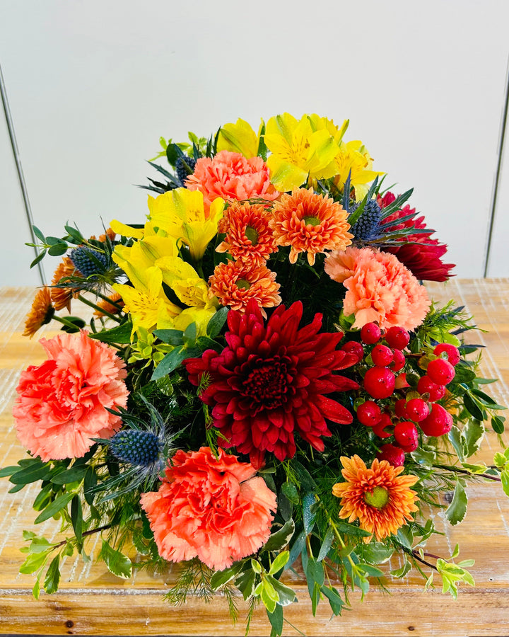 Grateful Gatherings Cornucopia Flower Arrangement
