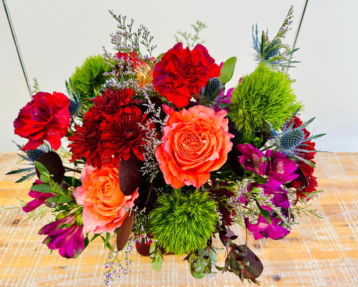 Crimson Haze Flower Arrangement
