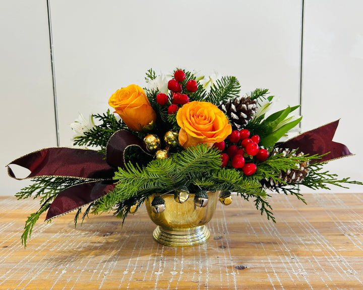 Yuletide Evergreen Cheer Centerpiece