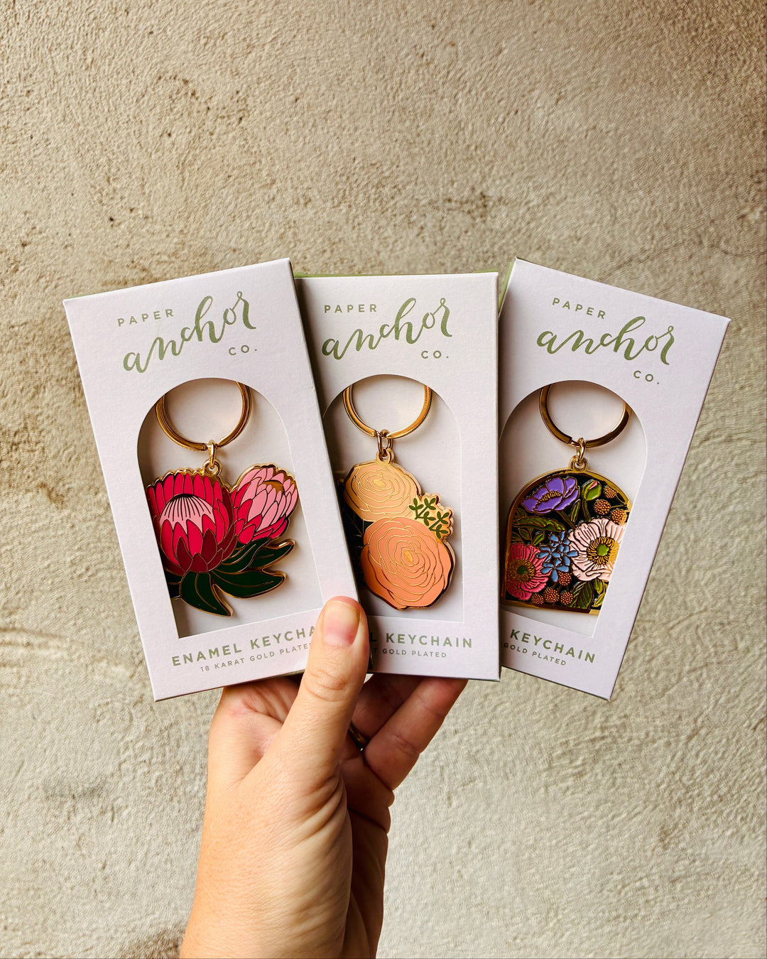 Paper Anchor Co. Enamel Keychains