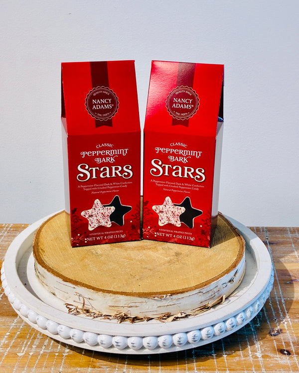 Nancy Adams Peppermint Bark Stars